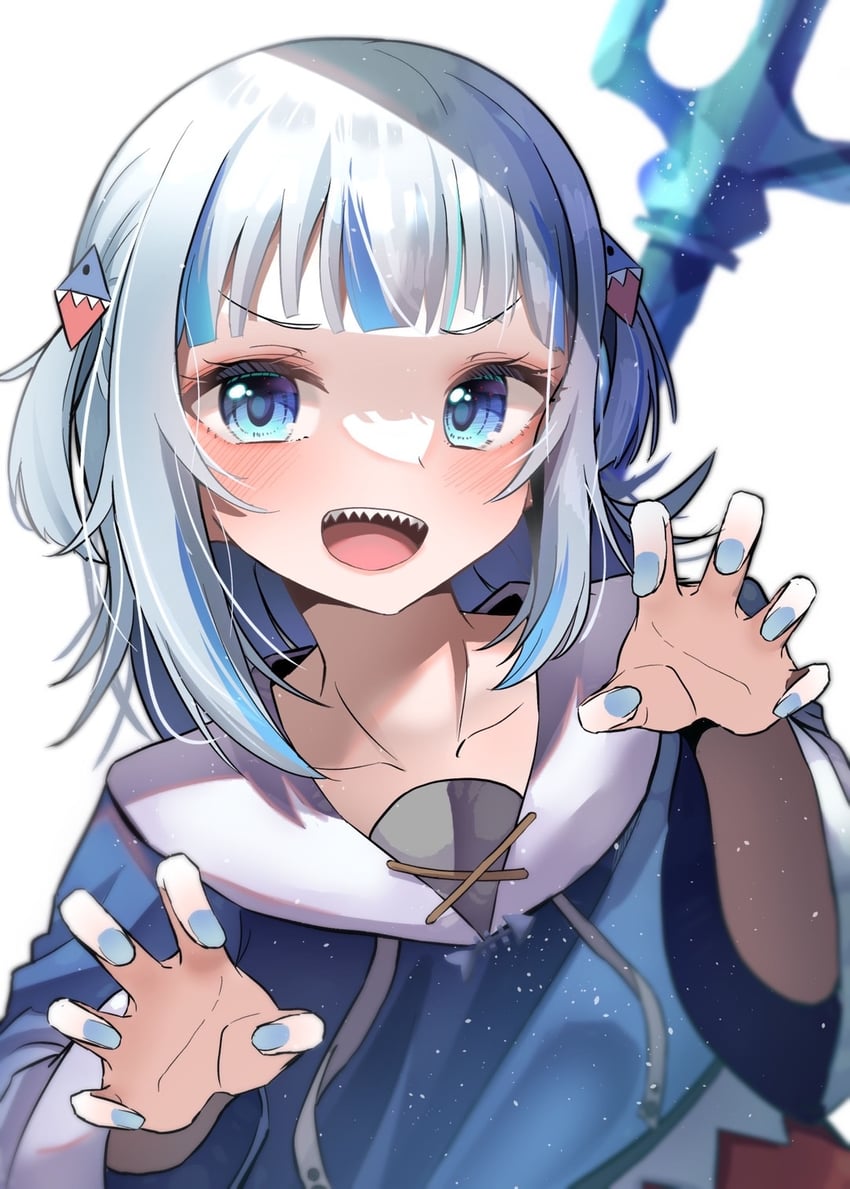 gawr gura (hololive and 1 more) drawn by kimura_mitsuki