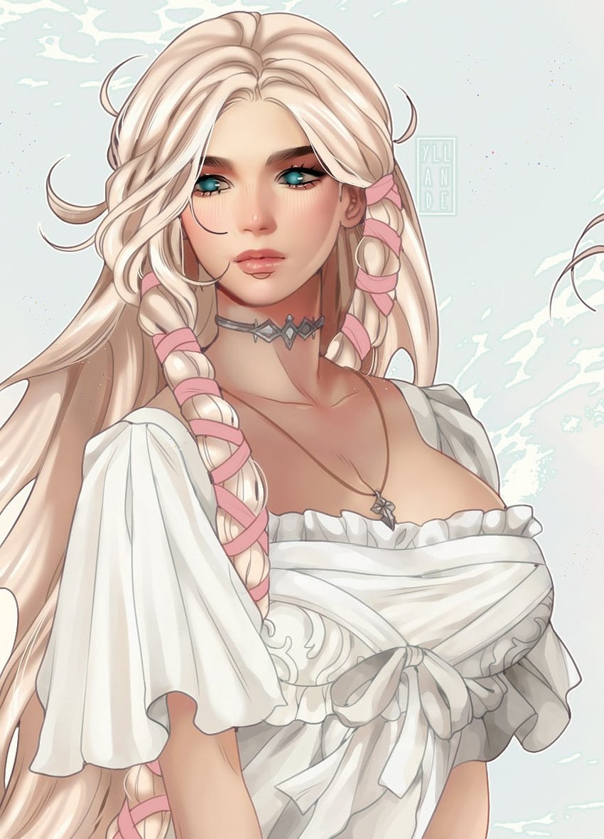 minfilia warde (final fantasy and 1 more) drawn by yiiande