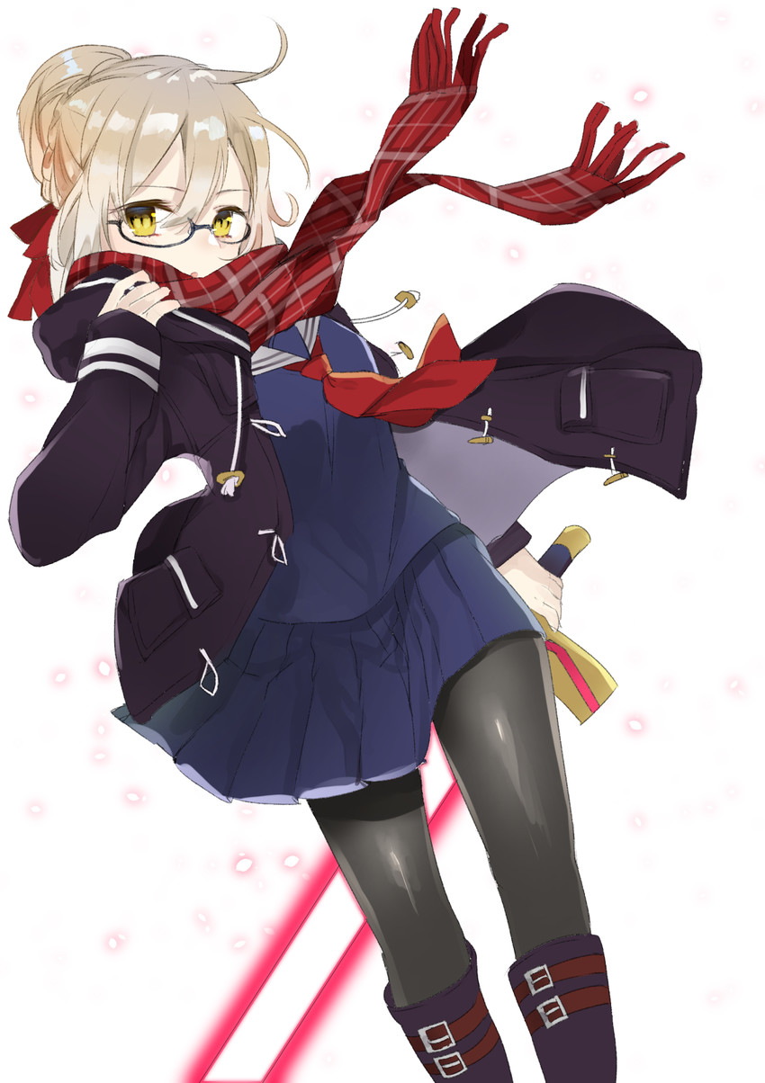 artoria pendragon and mysterious heroine x alter (fate and 1 more) drawn by chashiba