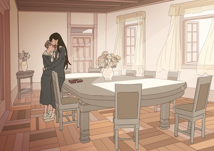 fukuzawa yumi and ogasawara sachiko (maria-sama ga miteru) drawn by 55bata6rou