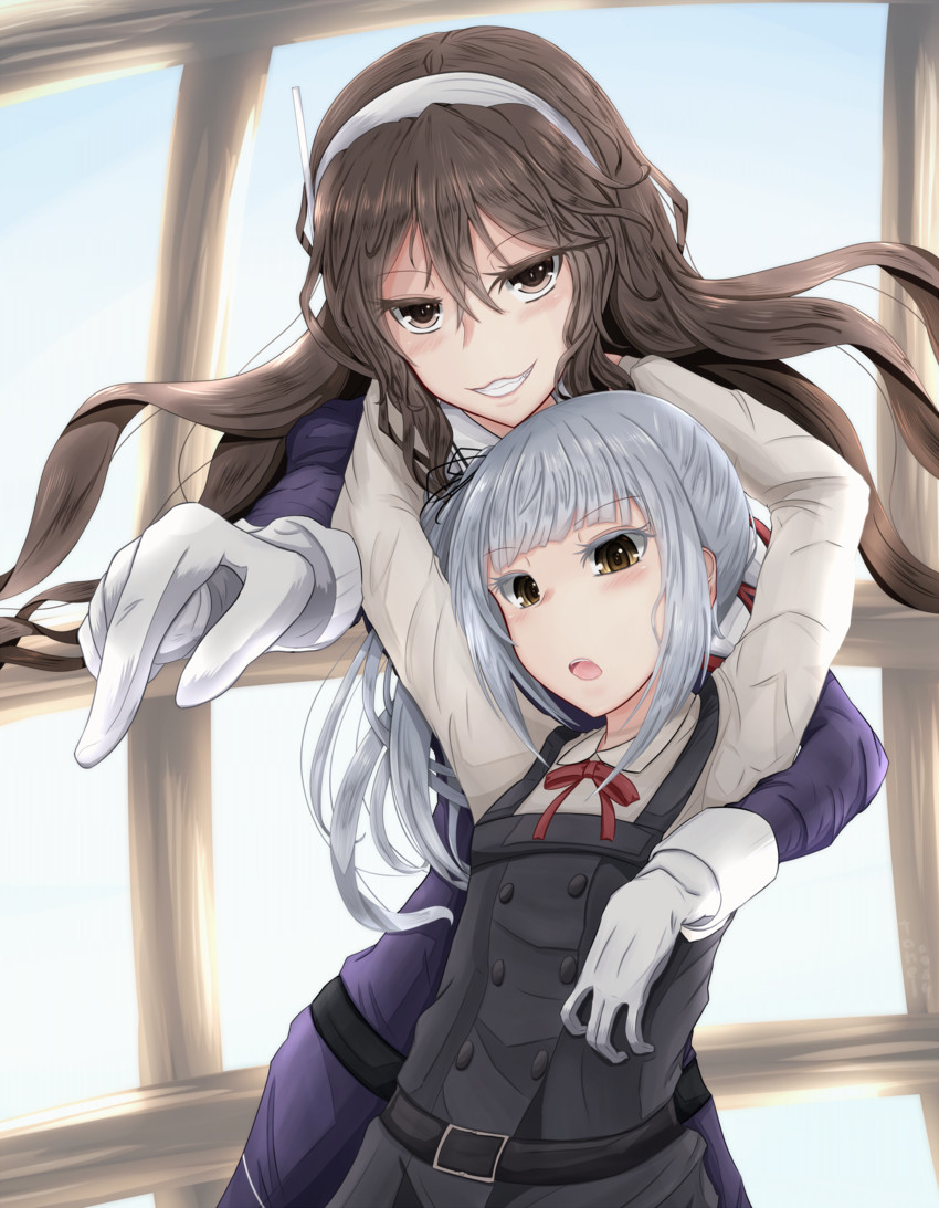 kasumi, ashigara, kasumi kai ni, and ashigara kai ni (kantai collection) drawn by noyomidx