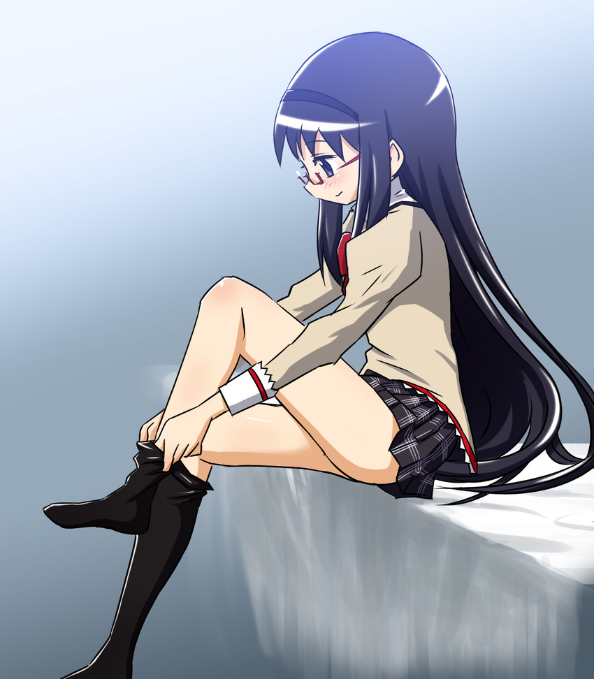 akemi homura (mahou shoujo madoka magica) drawn by sat-c