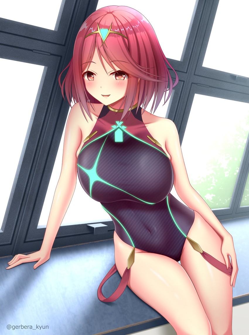 pyra (xenoblade chronicles and 1 more) drawn by gerbera_kyun