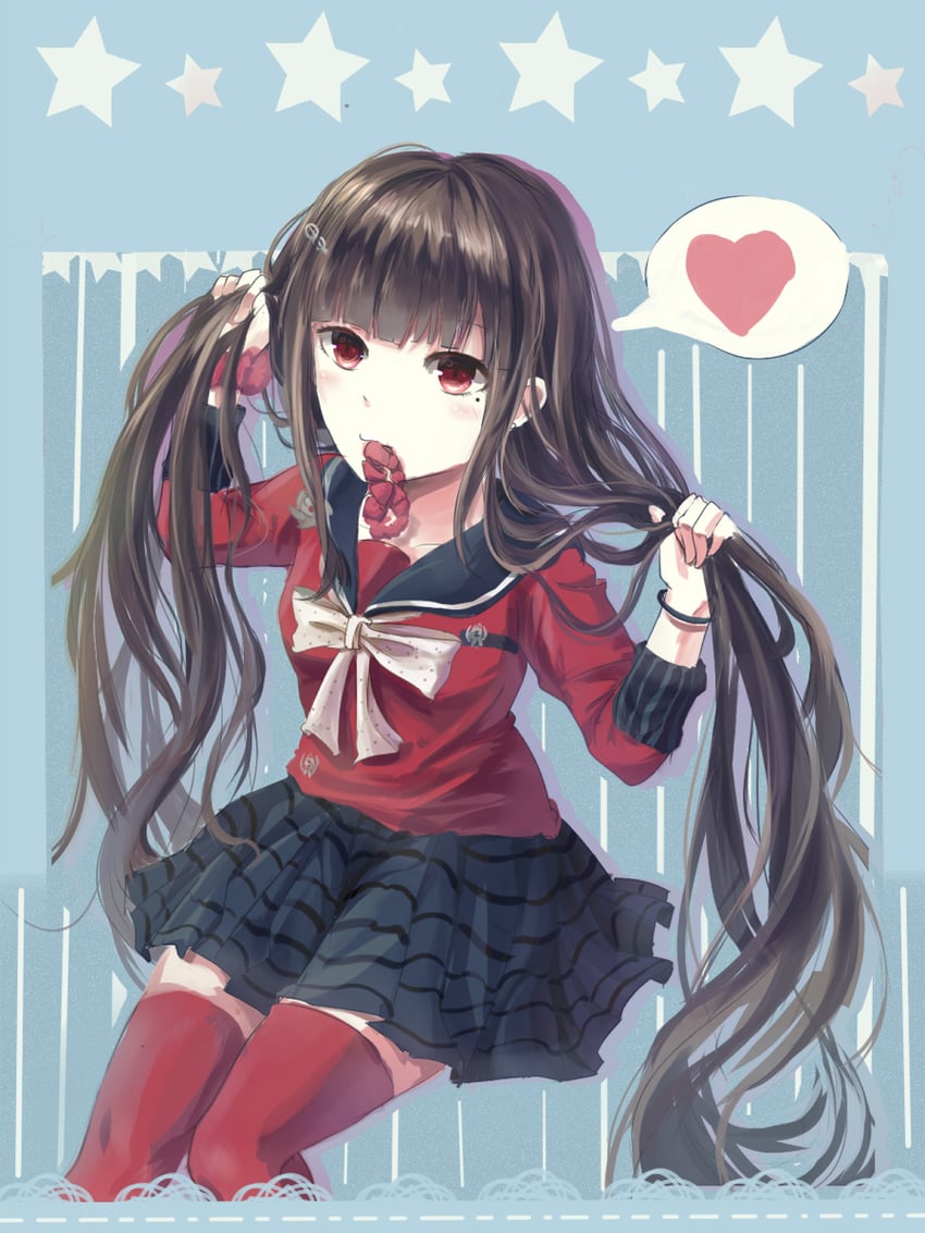 harukawa maki (danganronpa and 1 more) drawn by 13482367