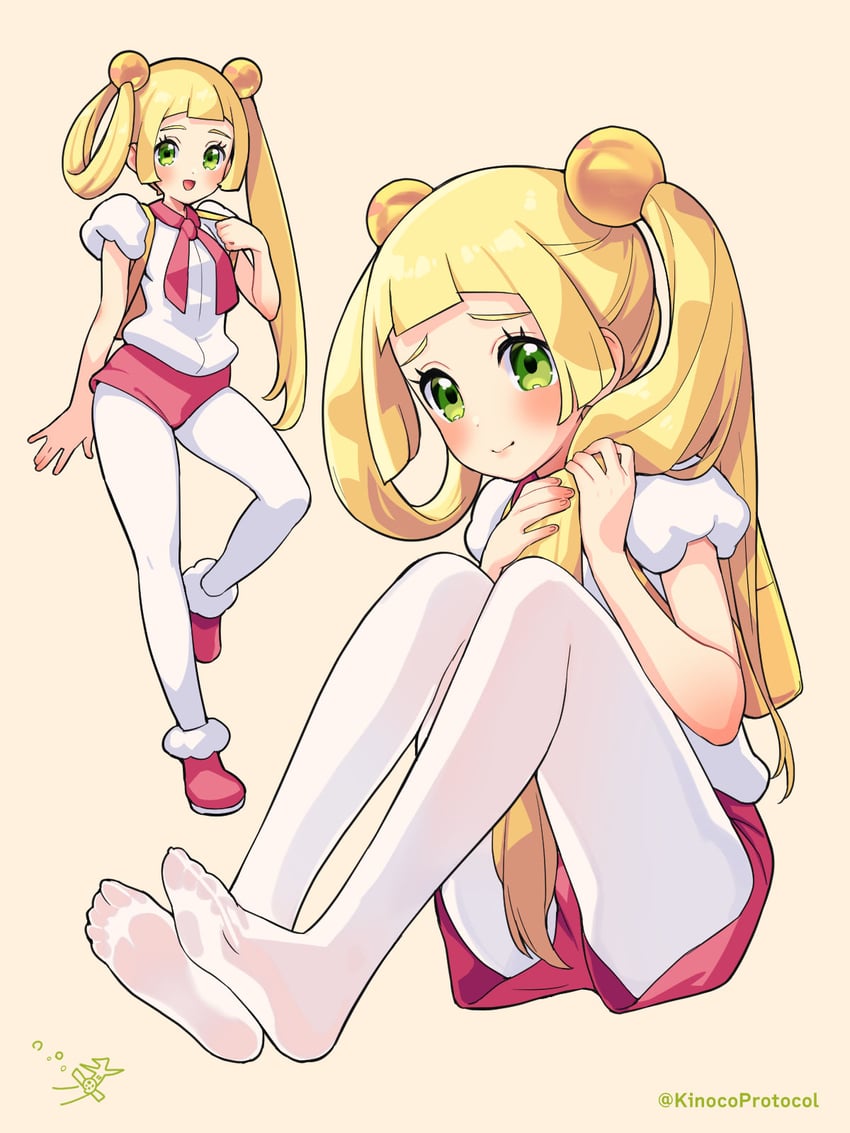 lillie and mira (pokemon and 3 more) drawn by kinocopro