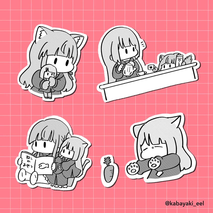 kon kanaho and miyagawa takane (assault lily) drawn by kabayaki_(kabayaki_eel)