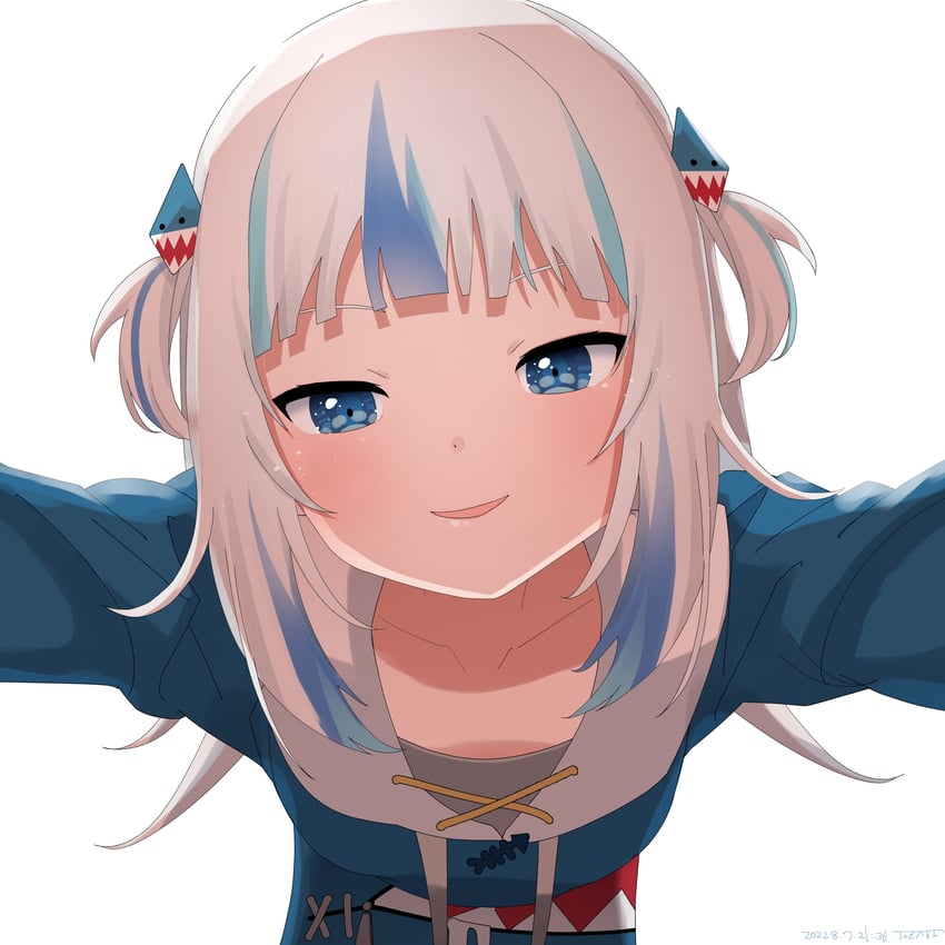 gawr gura (hololive and 1 more) drawn by mnmcat20