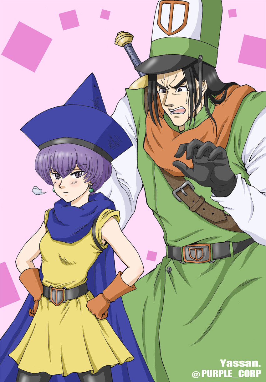 alena, clift, veronica liones, and griamor (dragon quest and 2 more) drawn by purple_corp