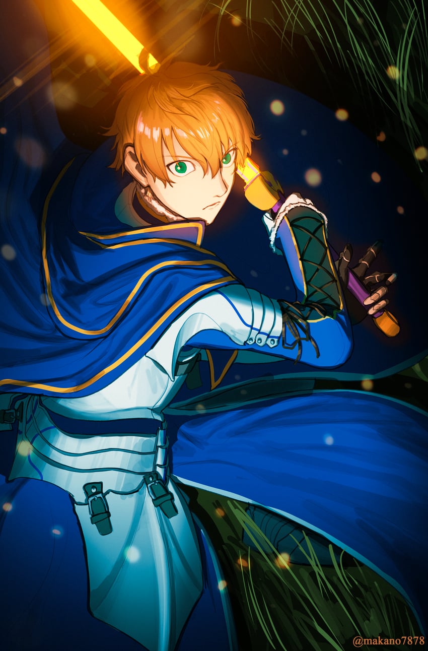 arthur pendragon (fate and 2 more) drawn by makano_(user_zpua3342)