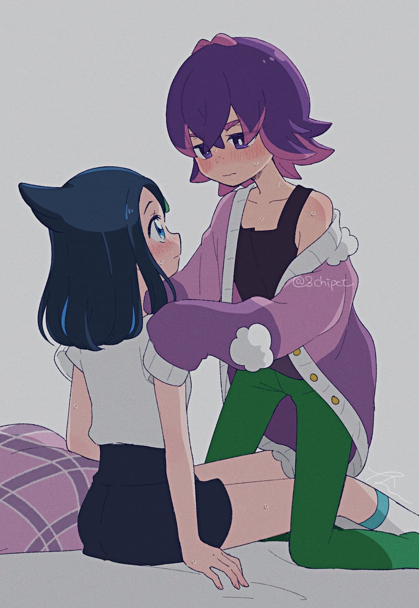 liko and dot (pokemon and 1 more) drawn by 0zr8hc