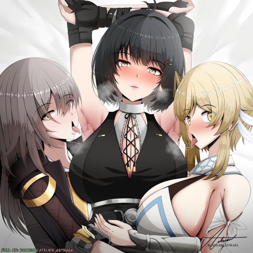 lumine, trailblazer, stelle, rover, and female rover (genshin impact and 4 more) drawn by astraea_(atelierastraea)