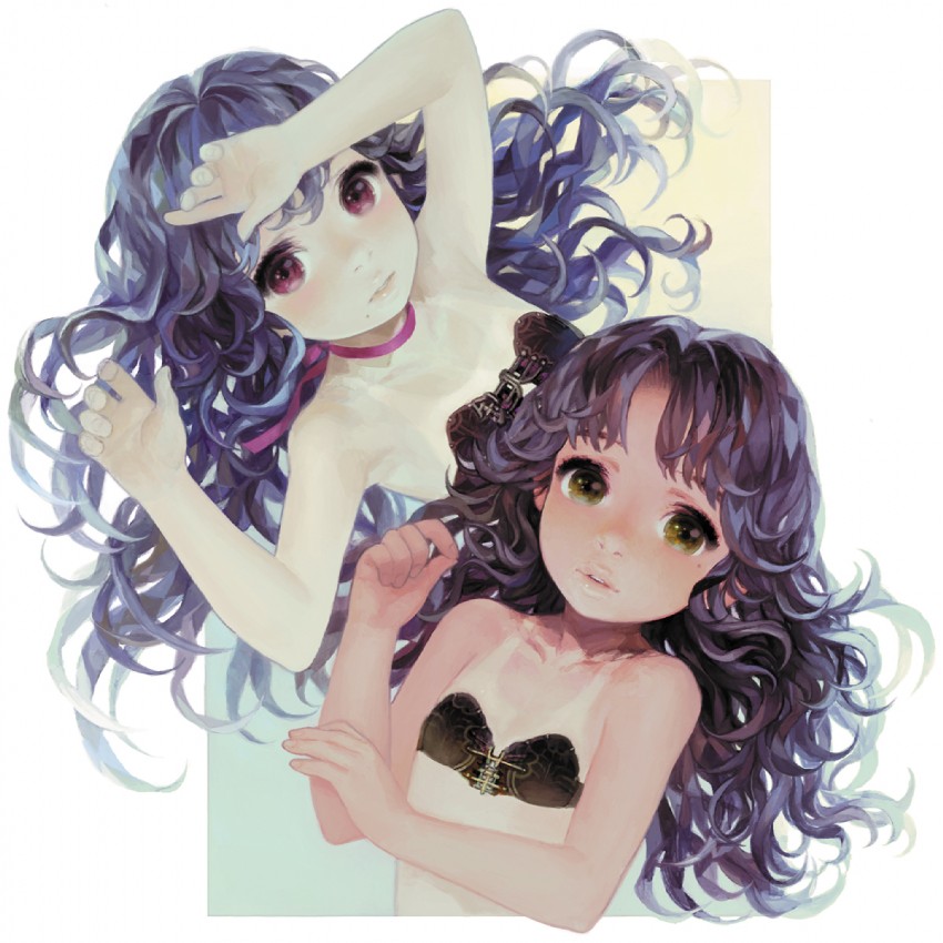 Anime curly messy sexy