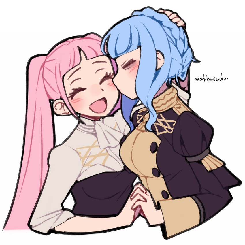 hilda valentine goneril and marianne von edmund (fire emblem and 1 more) drawn by do_m_kaeru