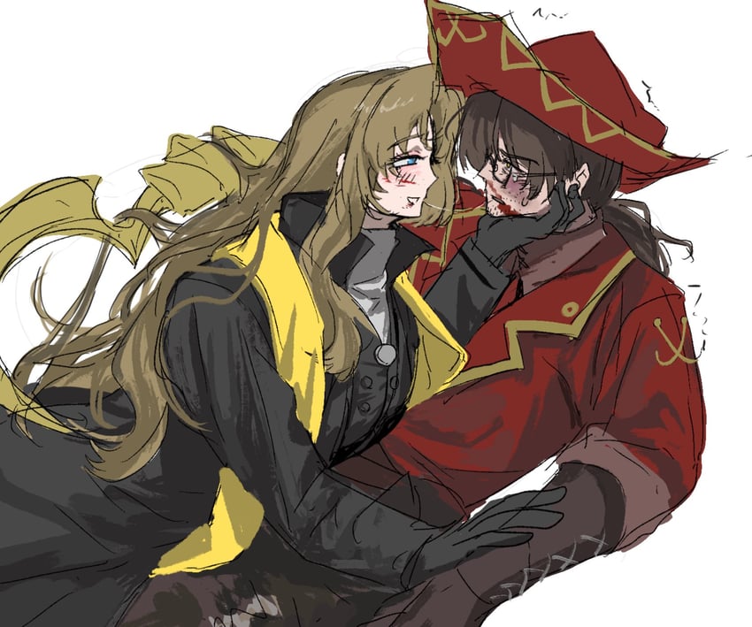 gregor and rodion (project moon and 1 more) drawn by ntcke