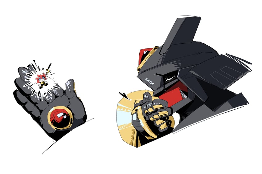 alphamon and aiba ami (digimon and 1 more) drawn by dawu233