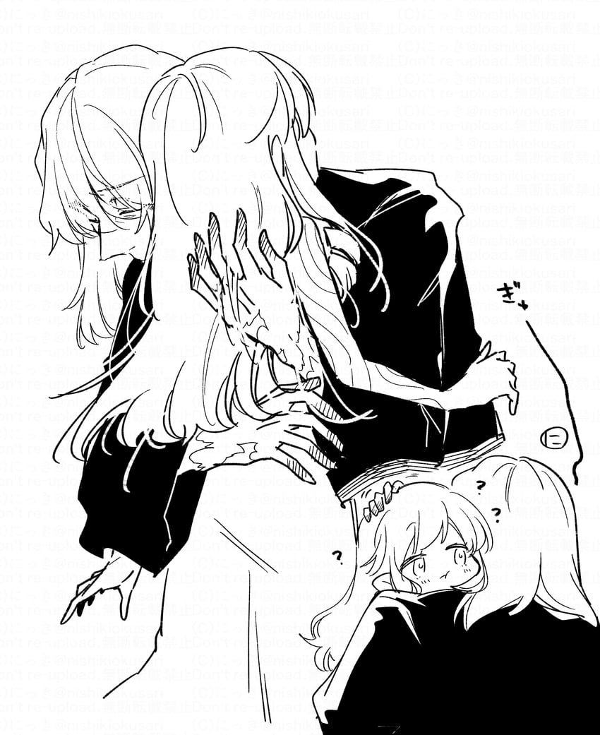 curse maker, doctor magus, doctor magus 4, and curse maker 1 (sekaiju no meikyuu) drawn by nikki_kyousuke