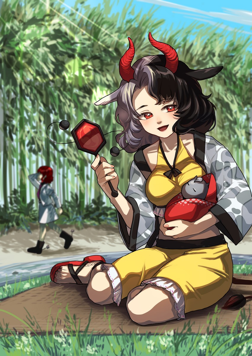 horikawa raiko and ushizaki urumi (touhou) drawn by shirane_koitsu