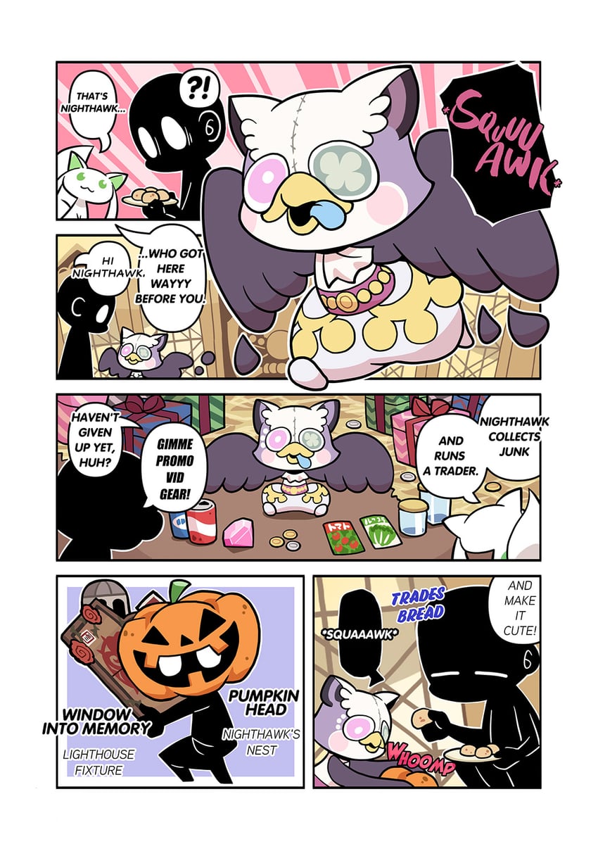 a-q, namae, and nighthawk (mahou shoujo madoka magica and 1 more) drawn by papa_(shimeguru)
