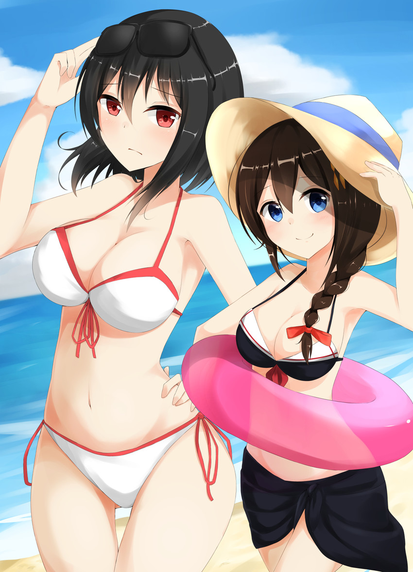 shigure, shigure kai ni, and yamashiro (kantai collection) drawn by sakikumo_(sakumo)