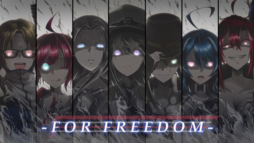 enterprise, cleveland, helena, yorktown, san diego, and 2 more (azur lane) drawn by parka_(summersketch)