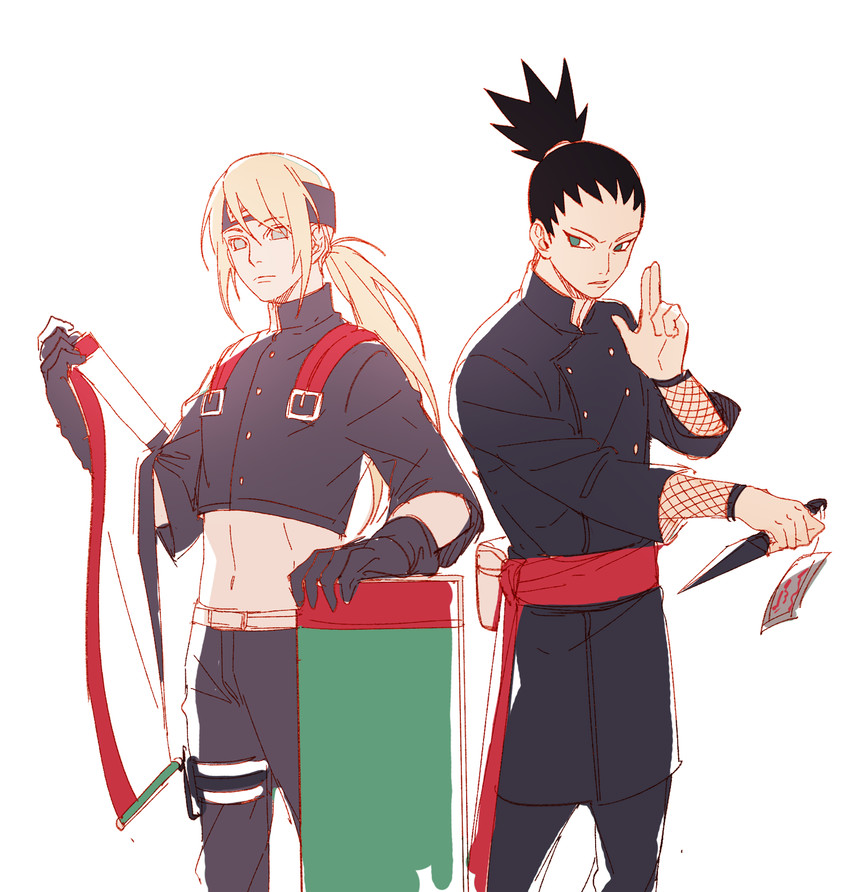 yamanaka inojin and nara shikadai (naruto and 1 more) drawn by noeunjung93