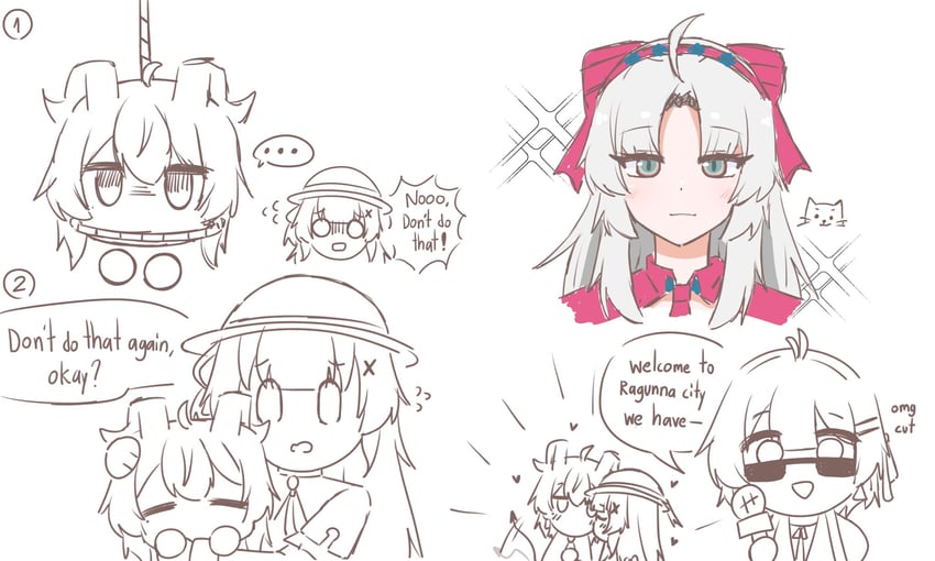 rover, zani, female rover, phoebe, and carlotta (wuthering waves) drawn by tenrino