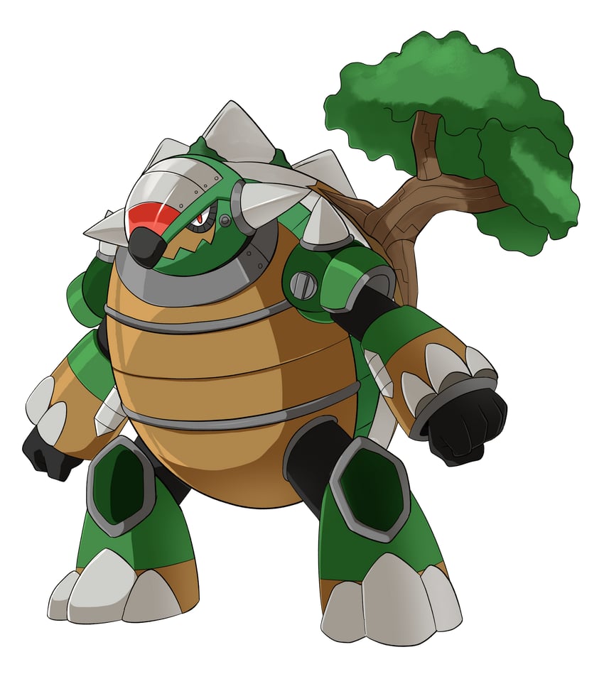 torterra (pokemon and 2 more) drawn by spray_poka