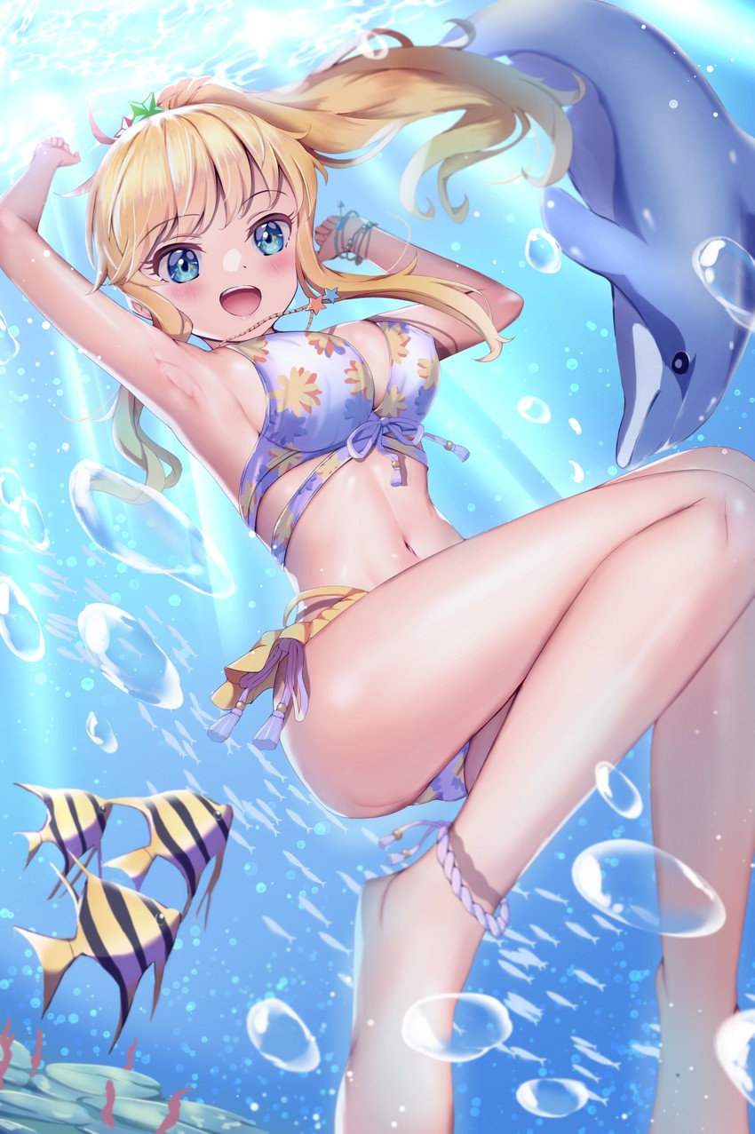 ohtsuki yui (idolmaster and 2 more) drawn by tudon_(donut)