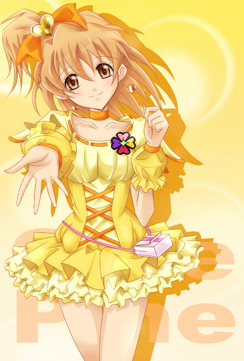 yamabuki inori and cure pine (precure and 1 more) drawn by kojikoji