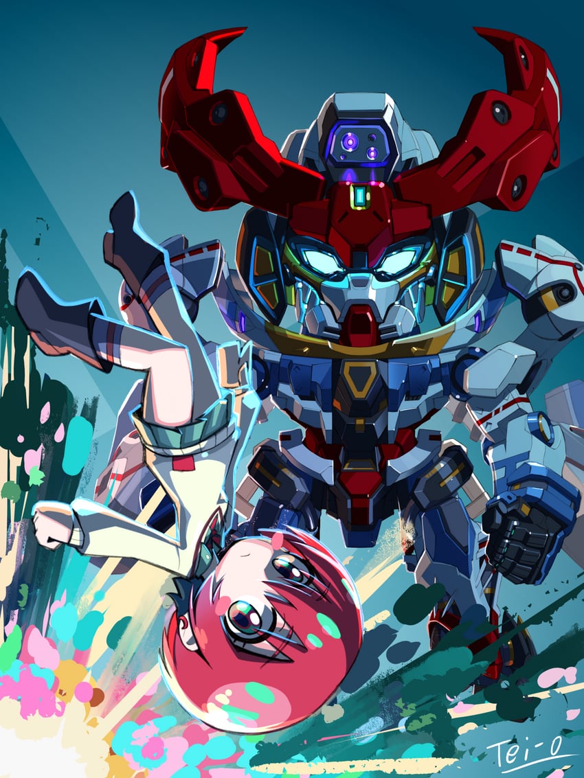 amate yuzuriha and gquuuuuux (gundam and 2 more) drawn by tei-o