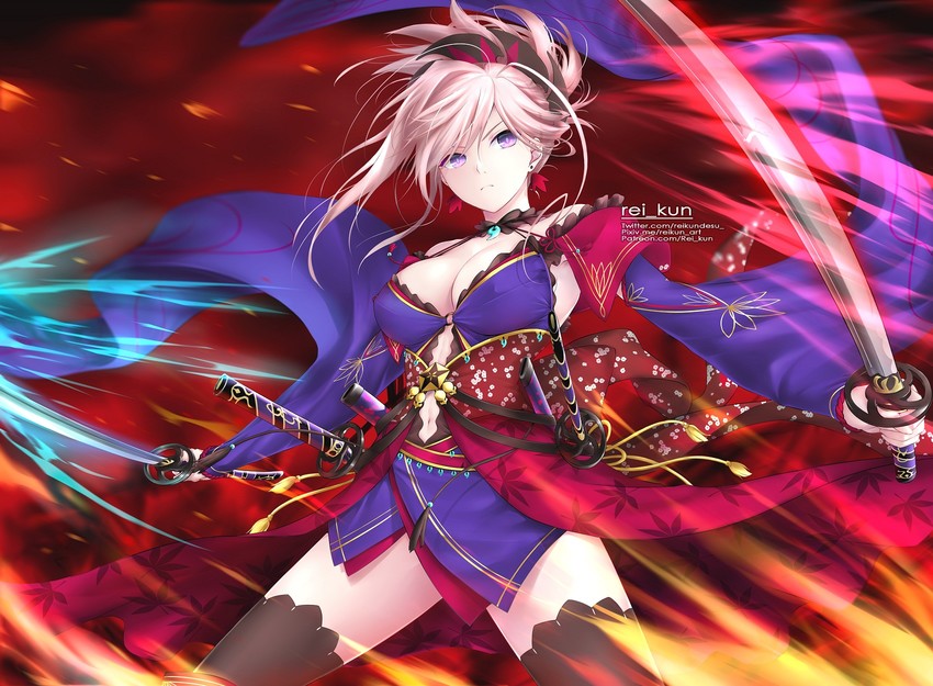 miyamoto musashi (fate and 1 more) drawn by rei_kun