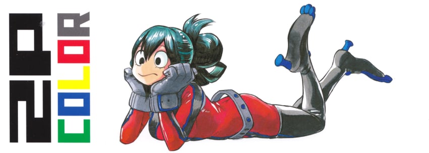 asui tsuyu (boku no hero academia) drawn by horikoshi_kouhei