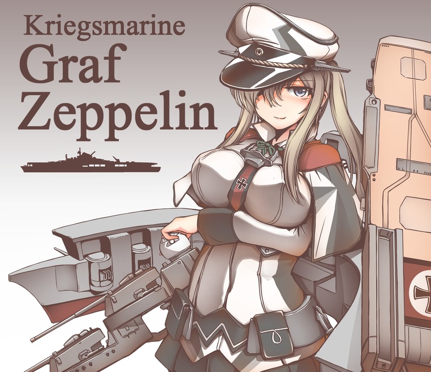 graf zeppelin and graf zeppelin kai (kantai collection) drawn by okutama_tarou