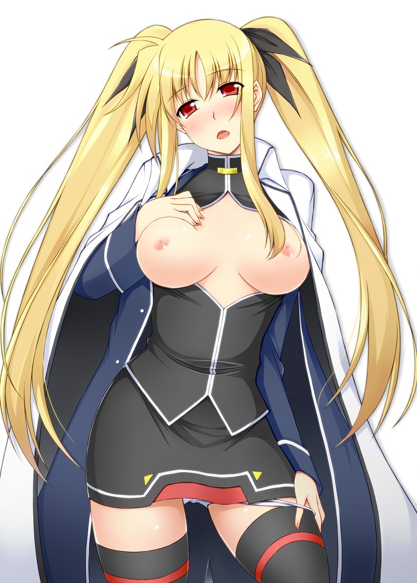 fate testarossa (lyrical nanoha and 1 more) drawn by sakura_yuu