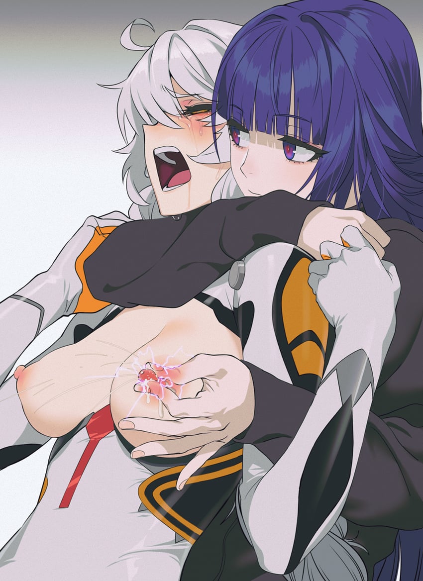 kiana kaslana and raiden mei (honkai and 1 more) drawn by tofu_crust