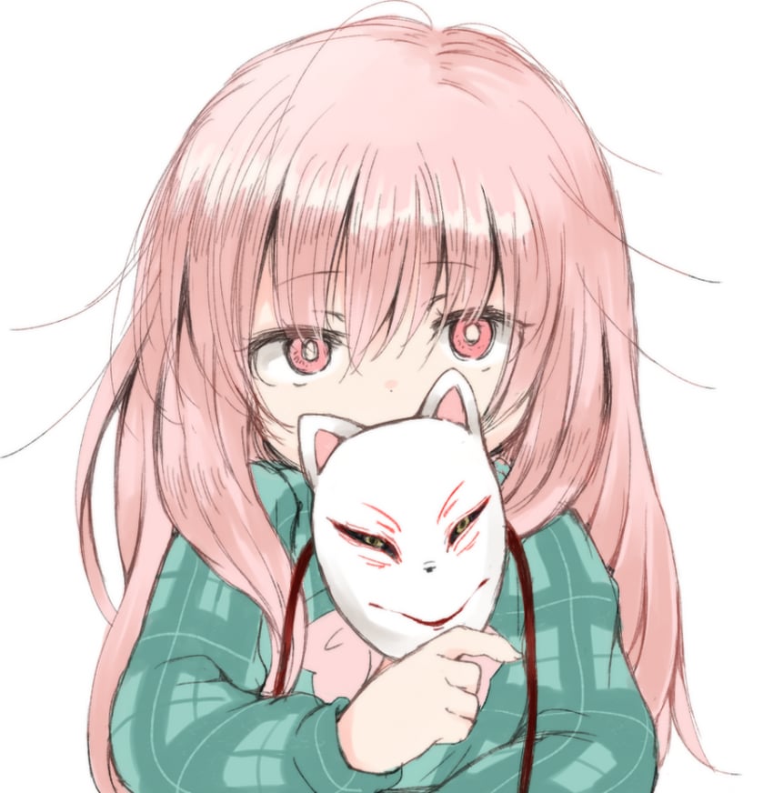 hata no kokoro (touhou) drawn by nanana_(chicken_union)