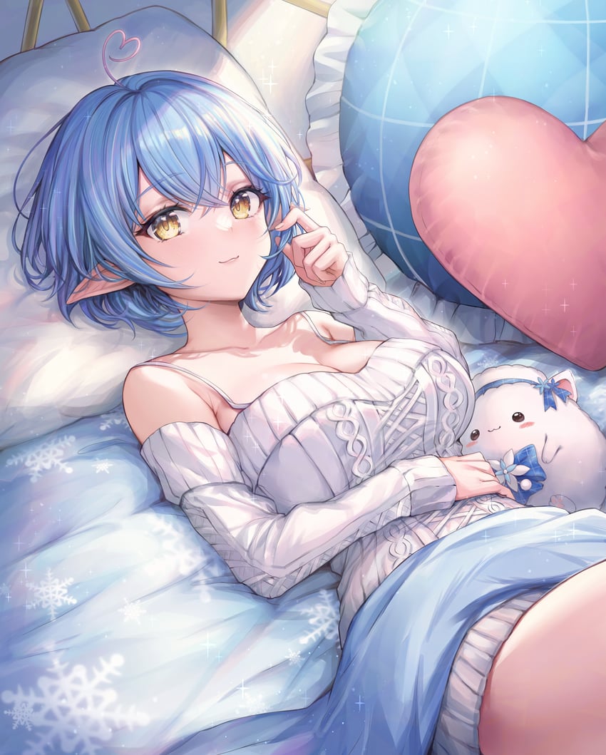 yukihana lamy and yukimin (hololive) drawn by mirukurim