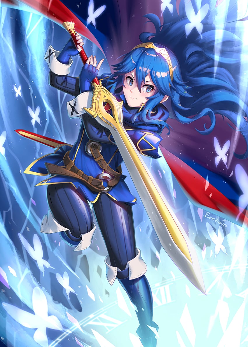 lucina (fire emblem and 1 more) drawn by burnt_green_tea