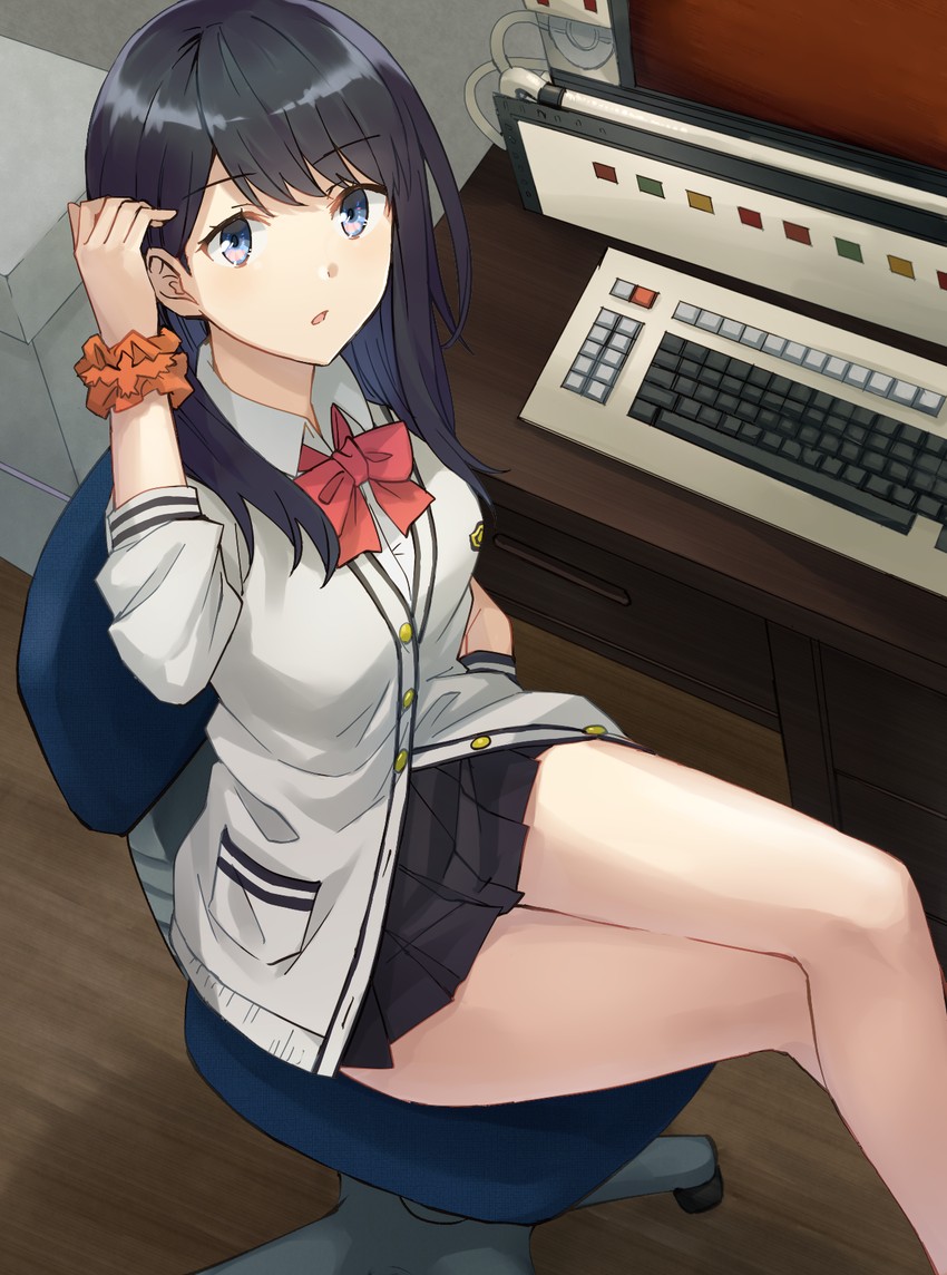 takarada rikka (gridman universe and 1 more) drawn by somechime_(sometime1209)