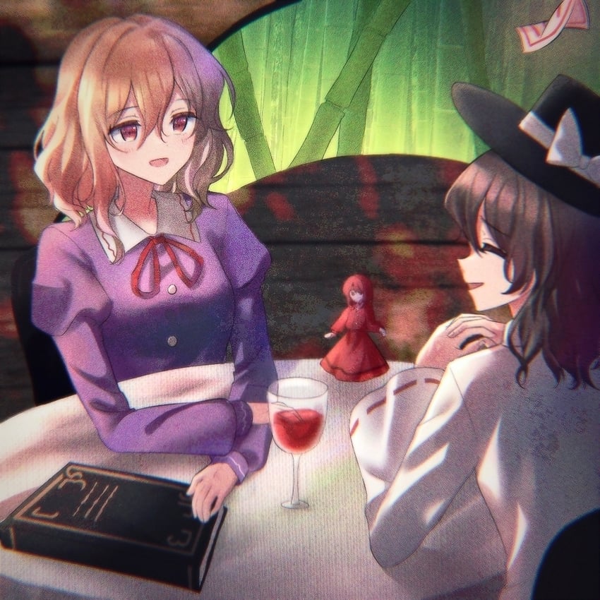 usami renko and maribel hearn (touhou and 1 more) drawn by hakubo_(usgr_0)