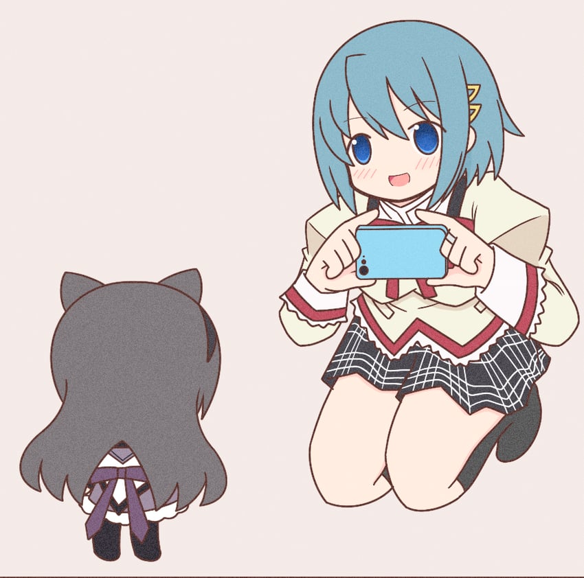 akemi homura and miki sayaka (mahou shoujo madoka magica) drawn by yuno385