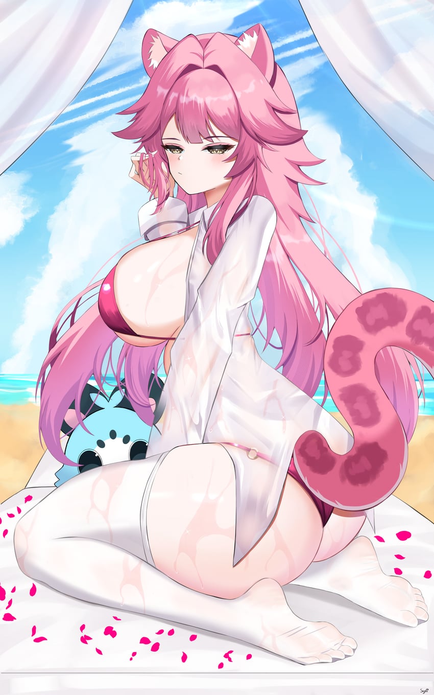 raora panthera and chattino (hololive and 1 more) drawn by sylix44