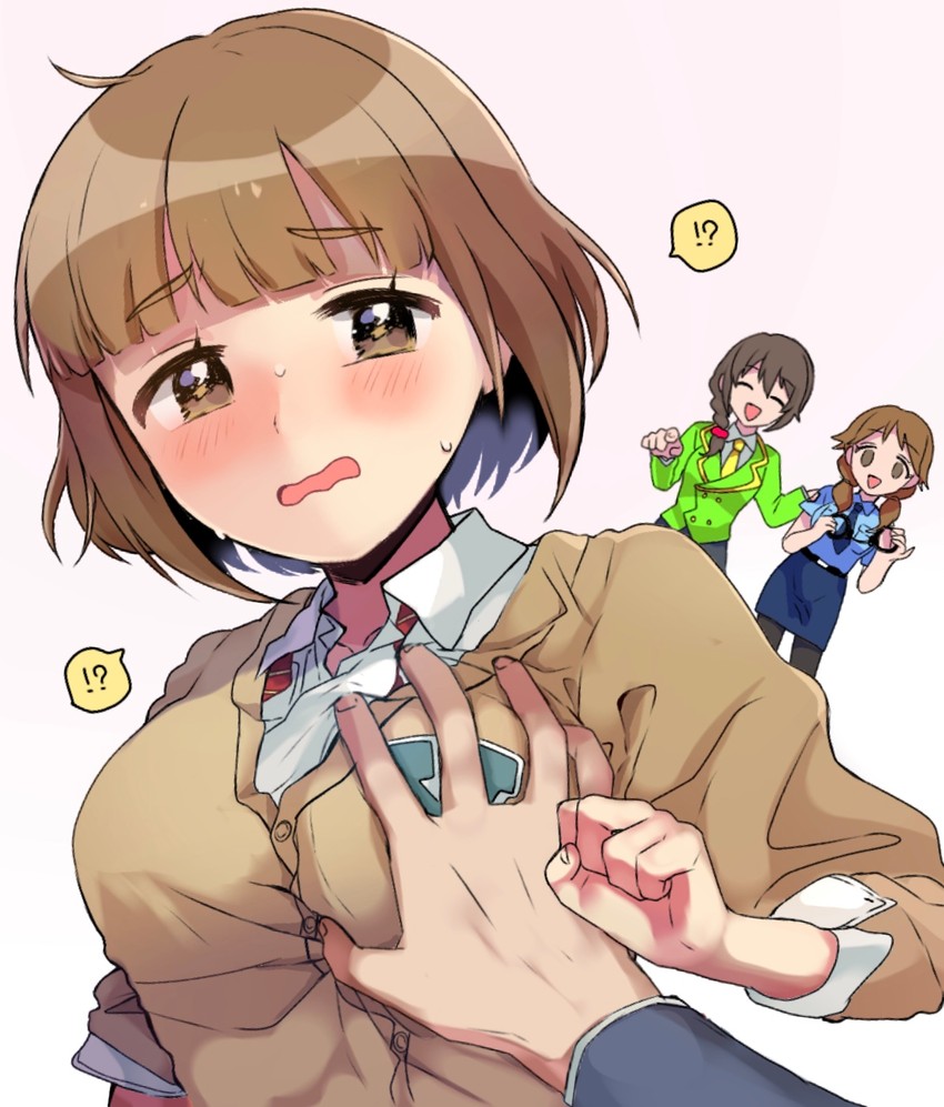 producer, senkawa chihiro, katagiri sanae, and kitami yuzu (idolmaster and 1 more) drawn by yuzuhota0313