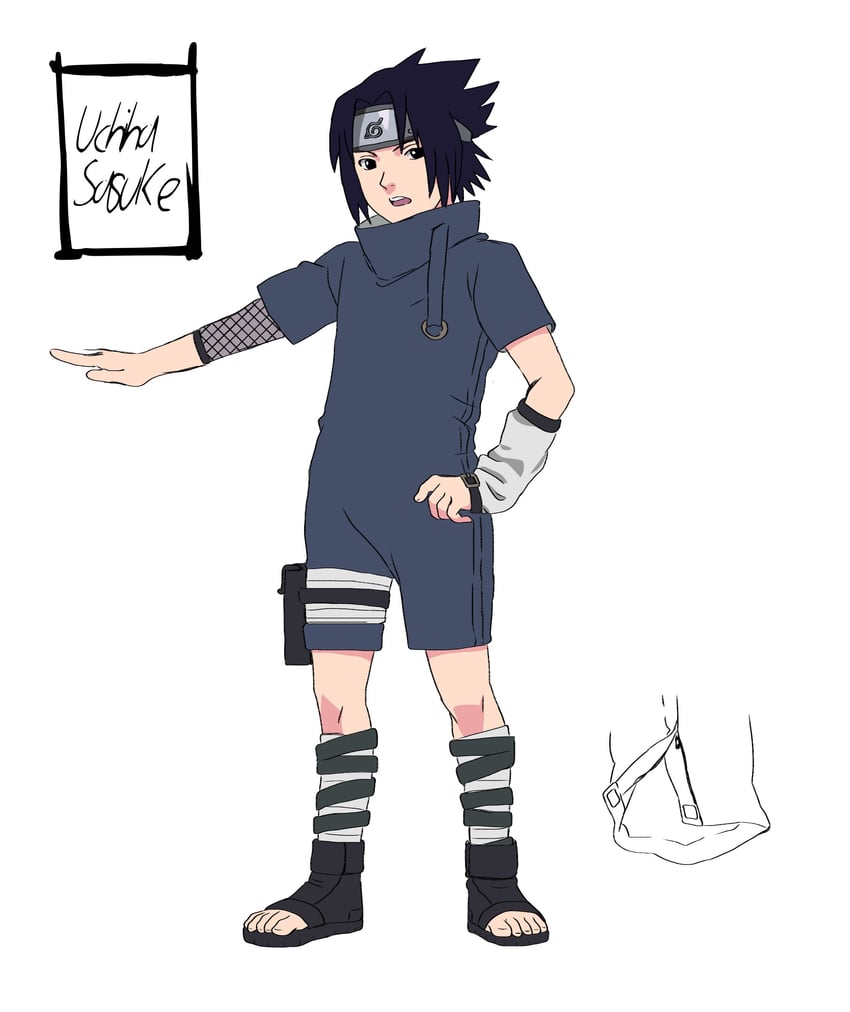 uchiha sasuke (naruto) drawn by kat_yuusha