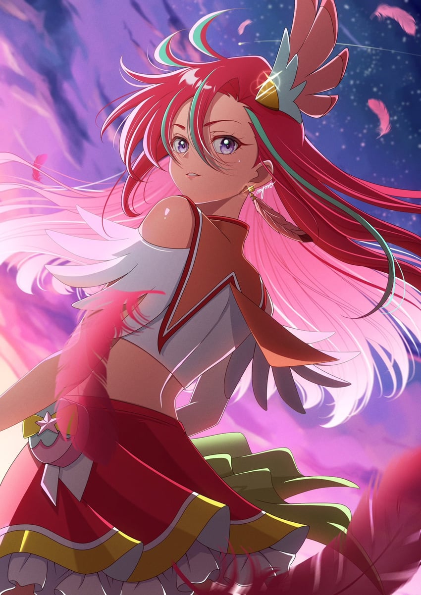 takizawa asuka and cure flamingo (precure and 1 more) drawn by mymo0527