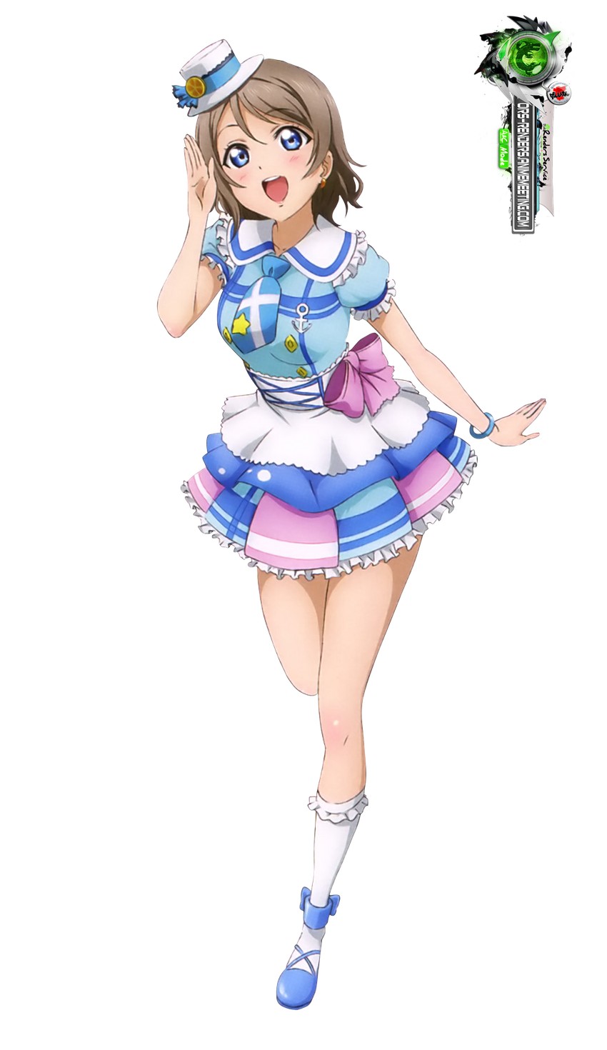 watanabe you (love live! and 1 more) drawn by ors_anime_renders