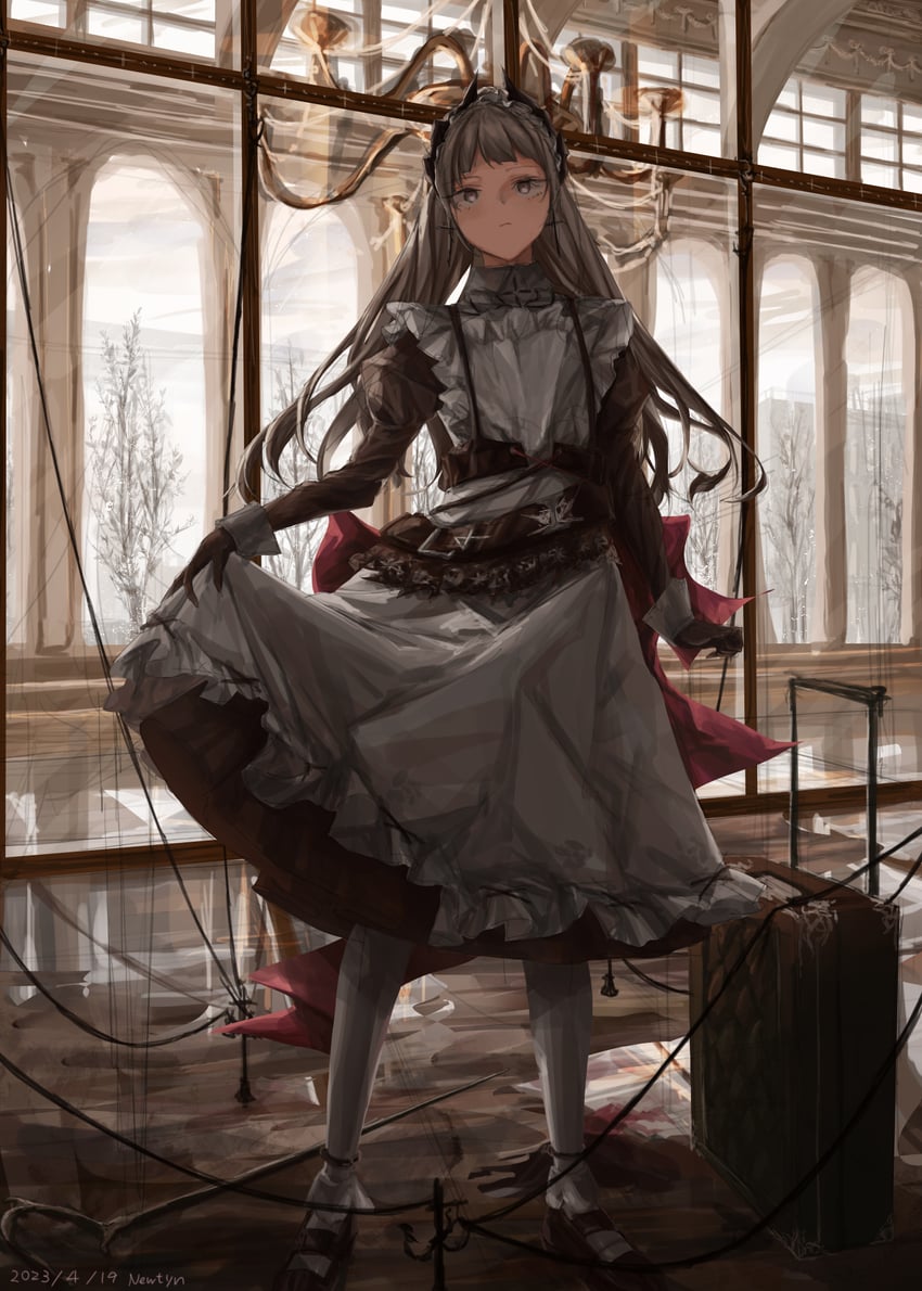 irene (arknights and 1 more) drawn by new_t_y_n