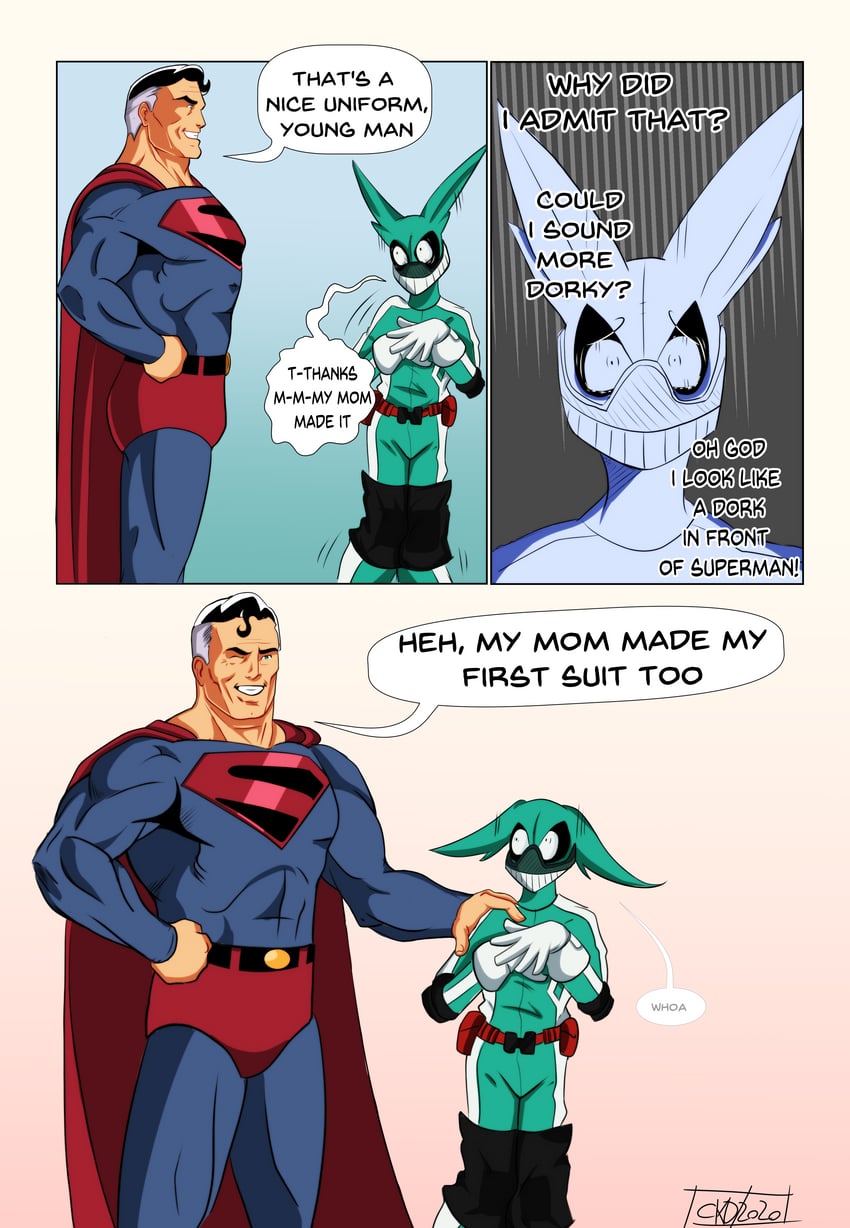 midoriya izuku and superman (boku no hero academia and 3 more) drawn by ckdck
