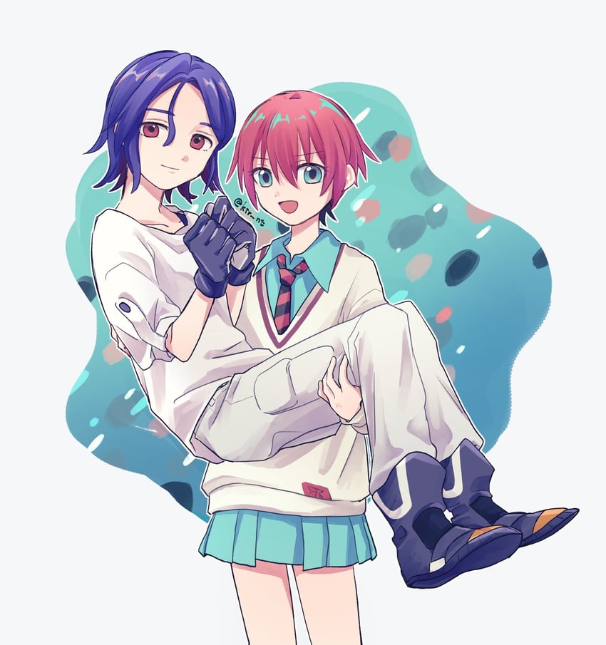 amate yuzuriha and shuji ito (gundam and 1 more) drawn by kir_nt