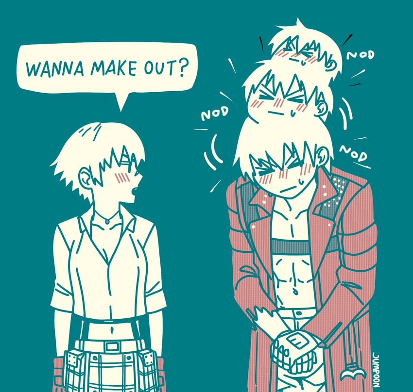 dante and lady (devil may cry and 1 more) drawn by jumpoon